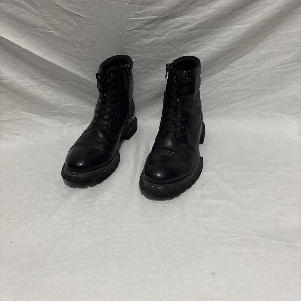 INC International Tull Cap-Toe Boots Shoes‎ BLACK  Shoes SZ 10